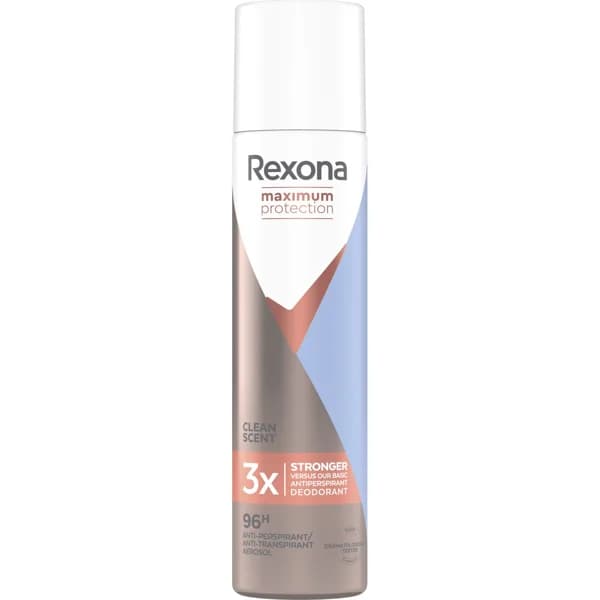 Desodorante max pro clean scent REXONA, spray 100 ml - 1 ud - Imagen del producto en Findit