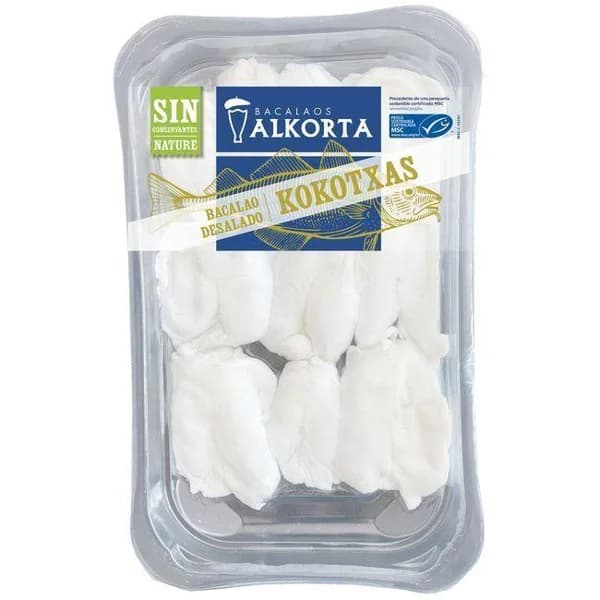Cocochas de bacalao desalado ALKORTA Nature, bandeja 200 g - 0.2 kg - Imagen del producto en Findit