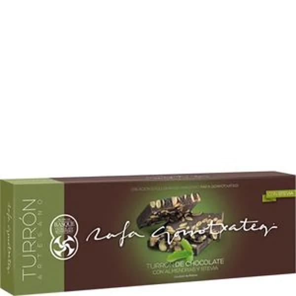 Turrón de chocolate, almendra y estevia 250 g - 0.25 kg - Imagen del producto en Findit