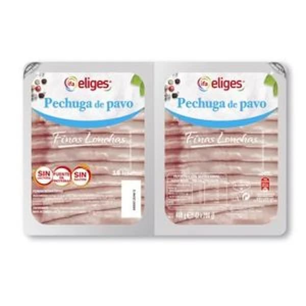 Pechuga de pavo en lonchas 2x200 g - 1 ud - Imagen del producto en Findit