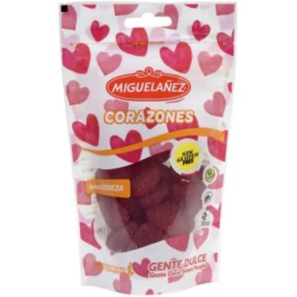 Gominolas corazón sabor cereza 125 g - 0.15 kg - Imagen del producto en Findit