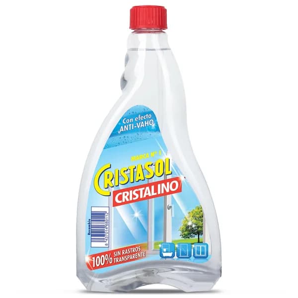 Limpiacristales cristalino recambio Cristasol botella 750 ml - 1 ud - Imagen del producto en Findit