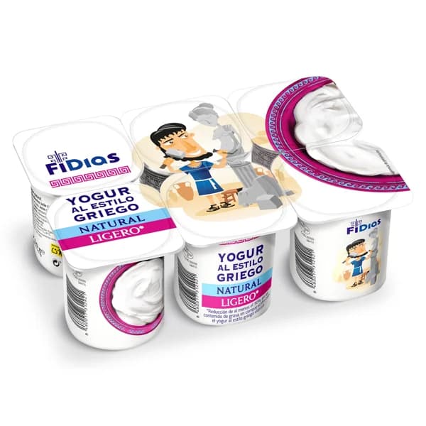 Yogur griego natural ligero Fidias de Dia pack 6 x 125 g - 1 ud - Imagen del producto en Findit