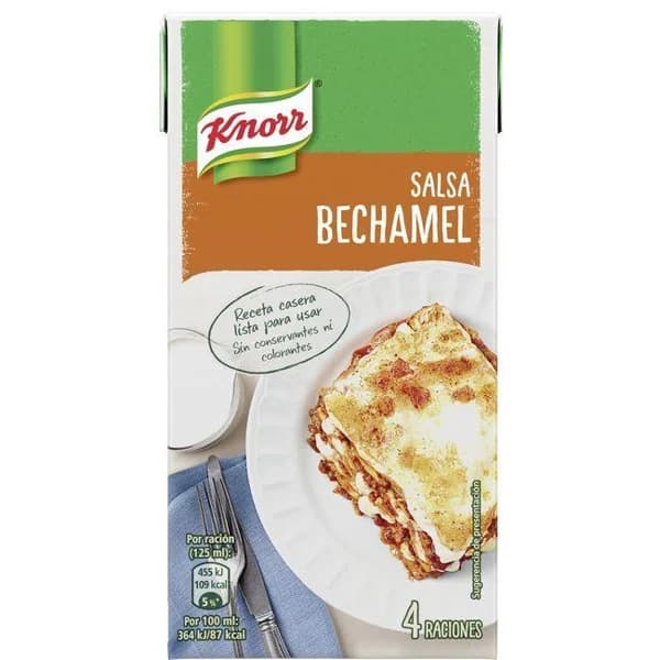Salsa bechamel KNORR, brik 500 ml - 0.5 l - Imagen del producto en Findit