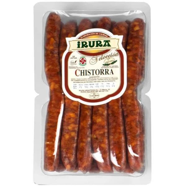 Chistorra artesana IRURA, 12 uds., bandeja 800 g - 1 ud - Imagen del producto en Findit
