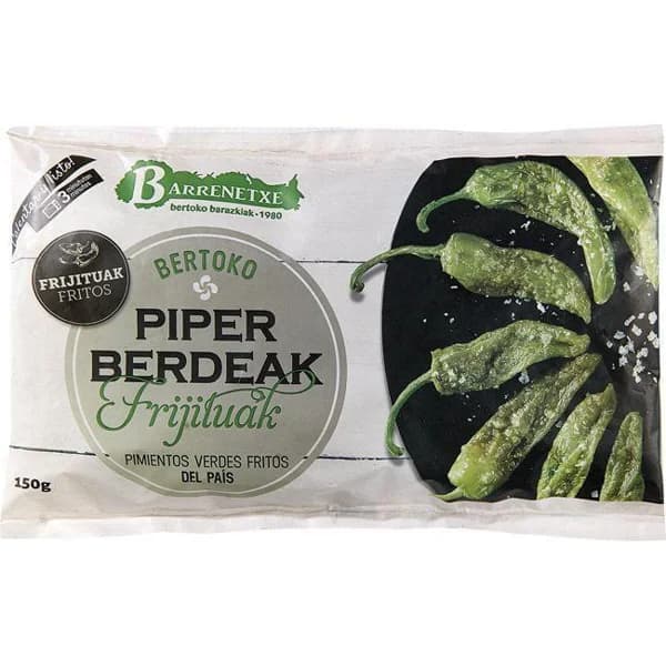 Pimiento verde frito del país BARRENETXE, bolsa 150 g - 1 ud - Imagen del producto en Findit