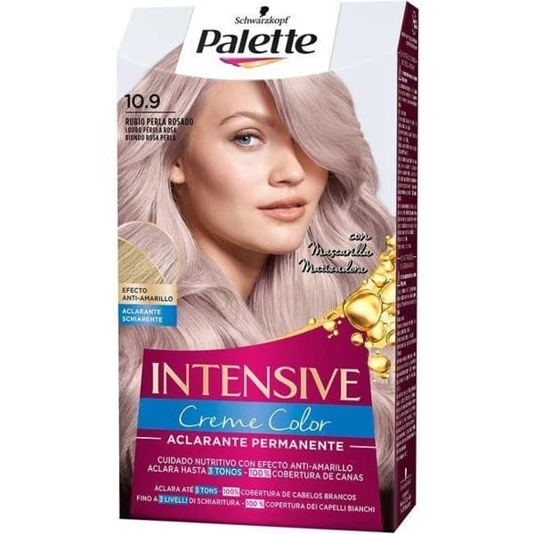 Tinte 10.9 rubio perla rosado PALETTE INTENSIVE, caja 1 ud - 1 ud - Imagen del producto en Findit