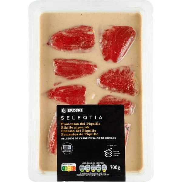 Pimiento relleno de carne SELEQTIA, bandeja 700 g - 1 ud - Imagen del producto en Findit
