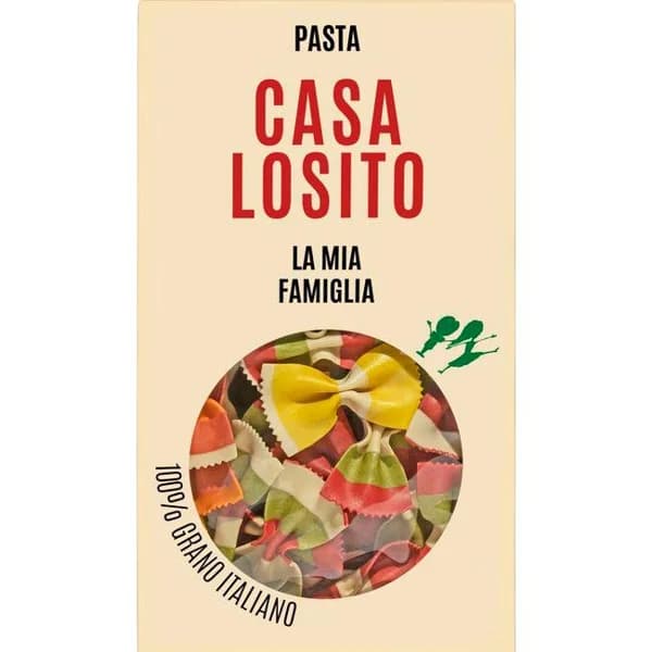 Farfalle fantasía 5 colores CASA LOSITO, paquete 200 g - 1 ud - Imagen del producto en Findit