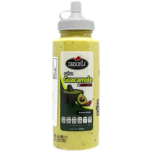 Salsa guacamole & serrano Zaaschila envase 265 g. - 1 ud - Imagen del producto en Findit