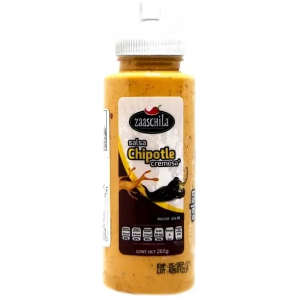 Salsa chipotle cremosa Zaaschila envase 265 g. - 0.27 kg - Imagen del producto en Findit