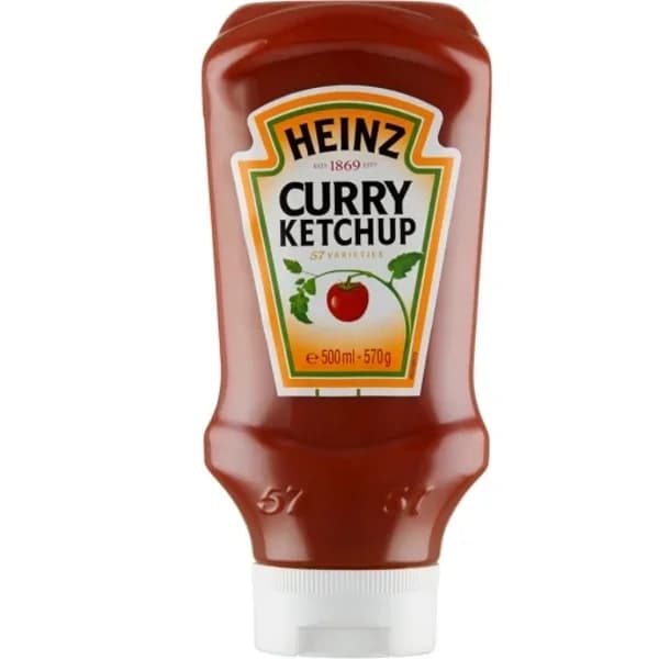Ketchup sabor curry Heinz 500 ml. - 0.57 kg - Imagen del producto en Findit