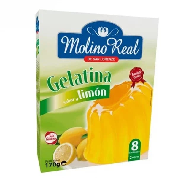 Preparado para gelatina sabor a limón Molino Real sin gluten 170 g. - 0.17 kg - Imagen del producto en Findit