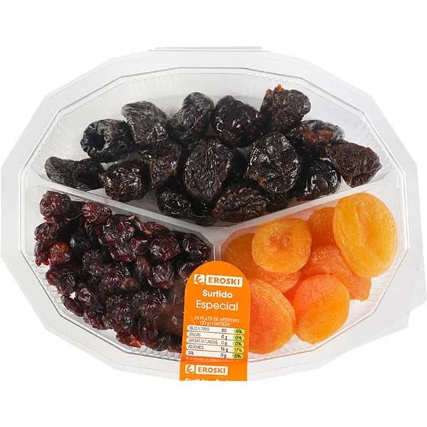 Surtido de frutos secos especial EROSKI, tarrina 300 g - 1 ud - Imagen del producto en Findit