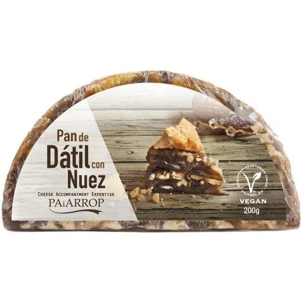 Pan de dátil con nuez PAIARROP, bandeja 200 g - 1 ud - Imagen del producto en Findit