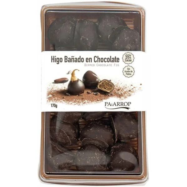 Higos con chocolate PAIARROP, bandeja 170 g - 1 ud - Imagen del producto en Findit