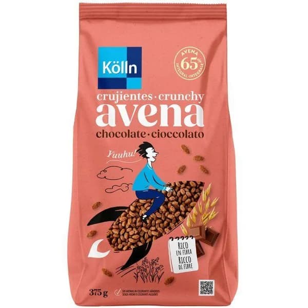 Crujiente de avena y chocolate KÖLLN, bolsa 375 g - 1 ud - Imagen del producto en Findit