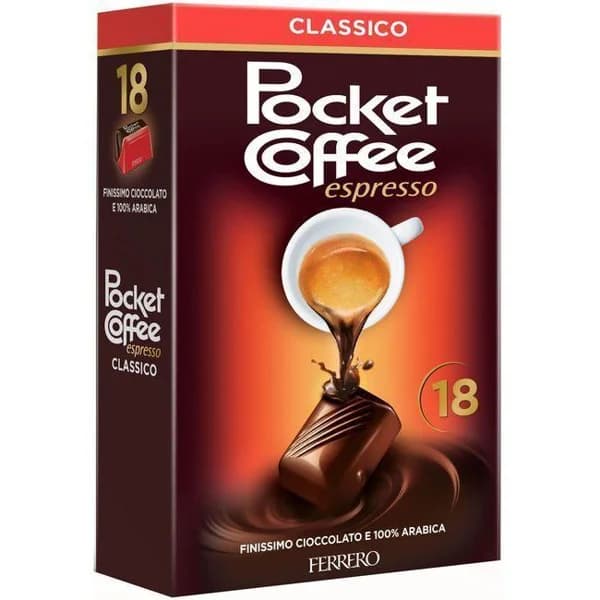 Pocket coffee T18 FERRERO, caja 225 g - 1 ud - Imagen del producto en Findit