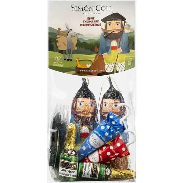 Olentzeros de chocolate SIMON COLL, bolsa 106 g - 1 ud - Imagen del producto en Findit