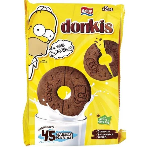 Galleta Donkis rosquilla de chocolate ARLUY, paquete 400 g - 1 ud - Imagen del producto en Findit
