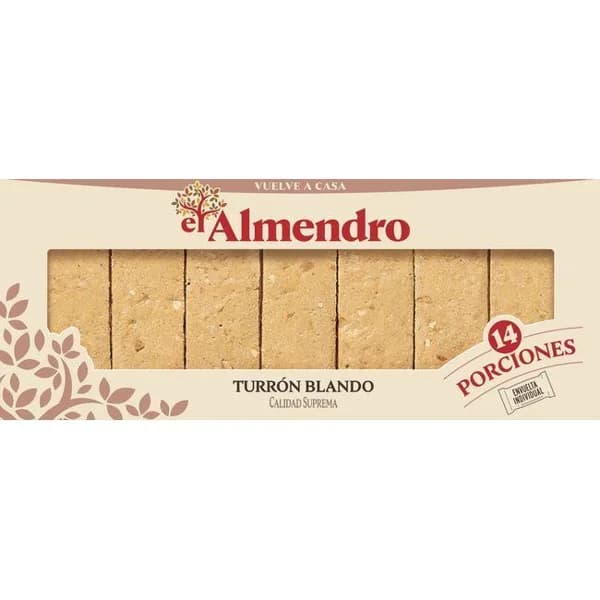Porciones de turrón blando EL ALMENDRO, caja 420 g - 1 ud - Imagen del producto en Findit