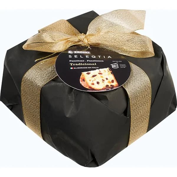 Panettone EROSKI SELEQTIA, caja 750 g - 1 ud - Imagen del producto en Findit