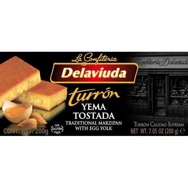 Turrón de yema tostada DELAVIUDA, caja 250 g - 1 ud - Imagen del producto en Findit