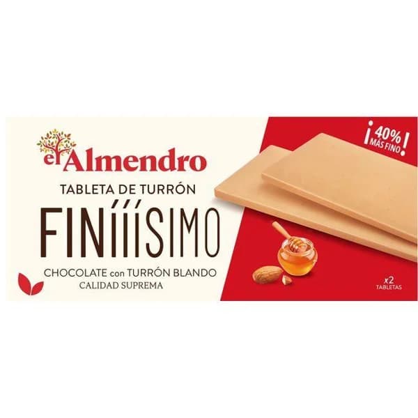 Turrón finissimo blando EL ALMENDRO, caja 160 g - 1 ud - Imagen del producto en Findit