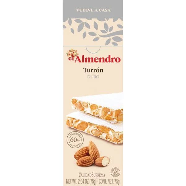 Turrón duro EL ALMENDRO, caja 75 g - 1 ud - Imagen del producto en Findit