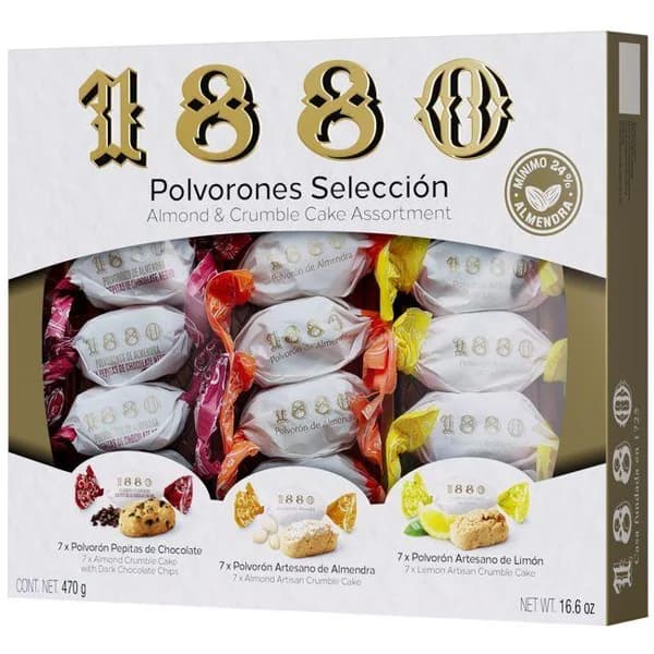 Polvorones selección 1880, caja 470 g - 1 ud - Imagen del producto en Findit