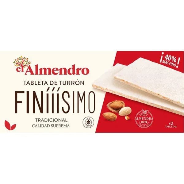 Turrón finissimo duro EL ALMENDRO, caja 160 g - 1 ud - Imagen del producto en Findit