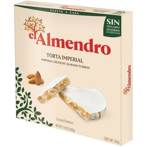 Torta imperial sin azúcar EL ALMENDRO, caja 200 g - 1 ud - Imagen del producto en Findit