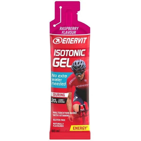 Isotonic gel frambuesa sport ENERVIT, bolsita 60 ml - 1 ud - Imagen del producto en Findit