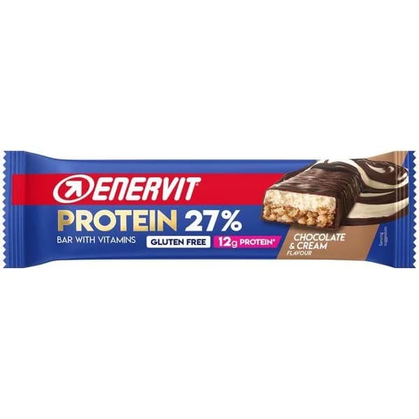 Protein bar 27% chocolate crema port ENERVIT, 1 ud, 45 g - 1 ud - Imagen del producto en Findit