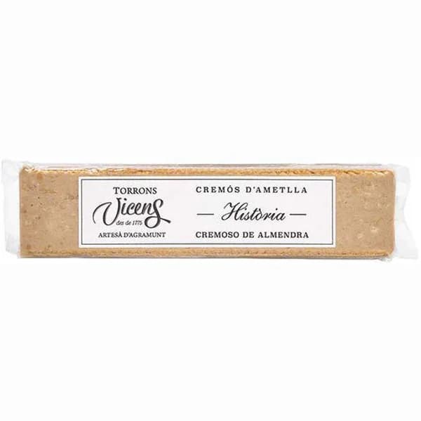 Turrón Historia cremoso de almendra VICENS, tableta 300 g - 1 ud - Imagen del producto en Findit