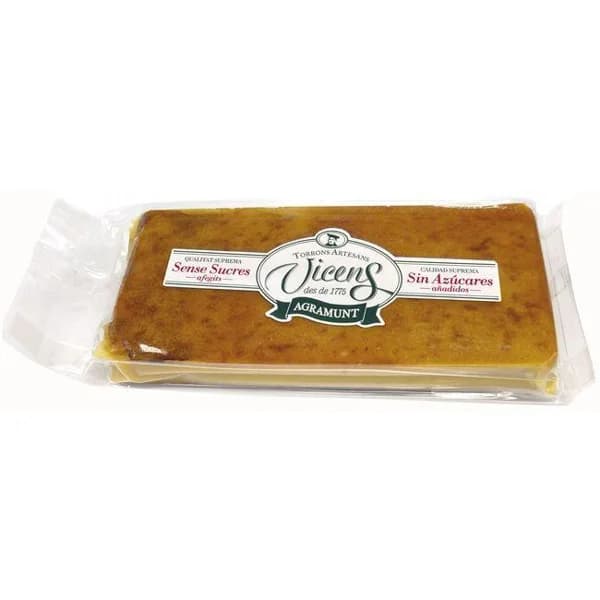 Turrón de yema sin azúcar VICENS, tableta 250 g - 1 ud - Imagen del producto en Findit