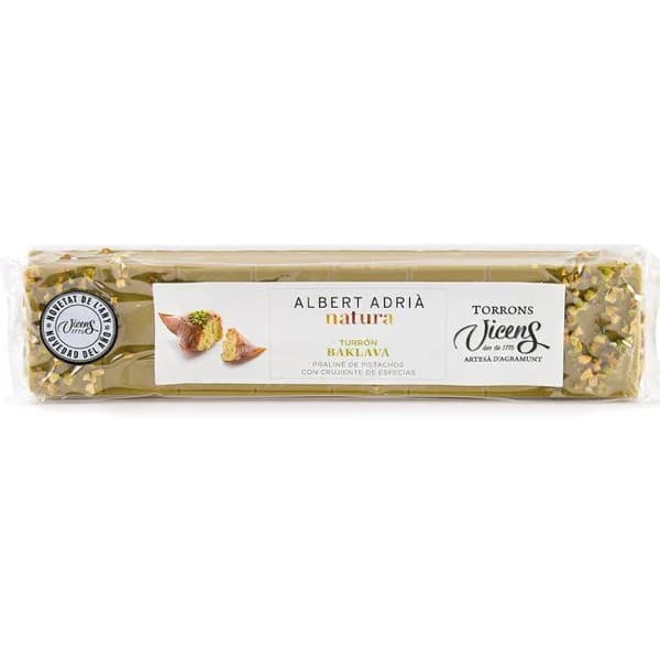 Turrón Baklava VICENS ADRIÁ NATURA, tableta 300 g - 1 ud - Imagen del producto en Findit