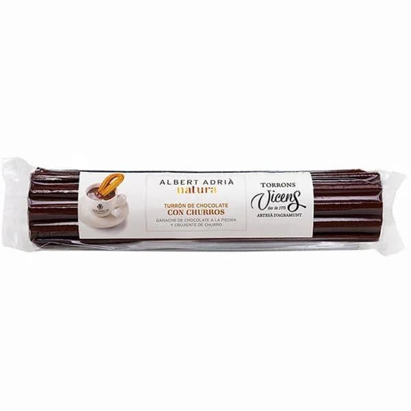 Turrón de chocolate-churros Adrià Natura VICENS, tableta 250 g - 1 ud - Imagen del producto en Findit