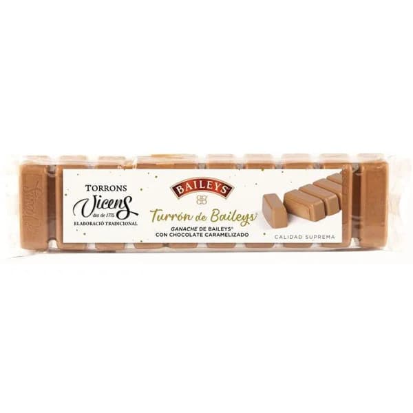 Turrón de baileys especial alargado VICENS, tableta 300 g - 1 ud - Imagen del producto en Findit