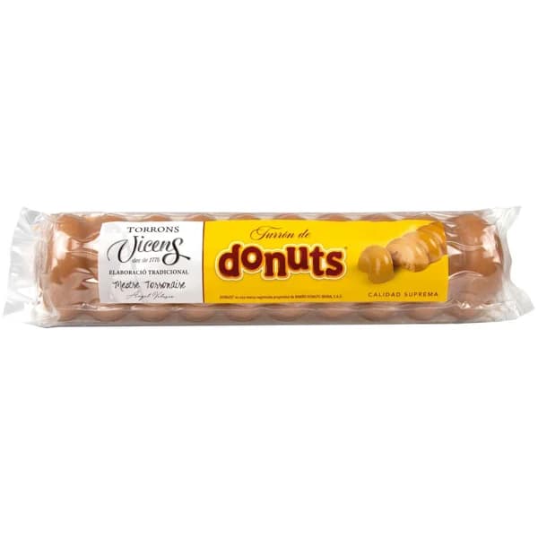 Turrón donuts especial VICENS, tableta 300 g - 1 ud - Imagen del producto en Findit