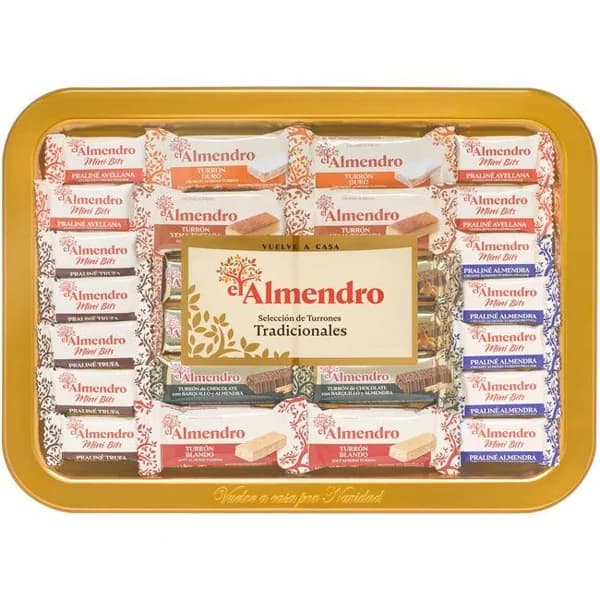 Selección de turrones EL ALMENDRO, bandeja 400 g - 1 ud - Imagen del producto en Findit