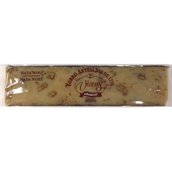 Turrón de nata-nuez especial VICENS, tableta 300 g - 1 ud - Imagen del producto en Findit