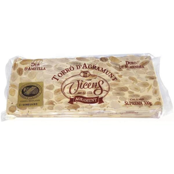 Turrón duro arte VICENS, tableta 300 g - 1 ud - Imagen del producto en Findit