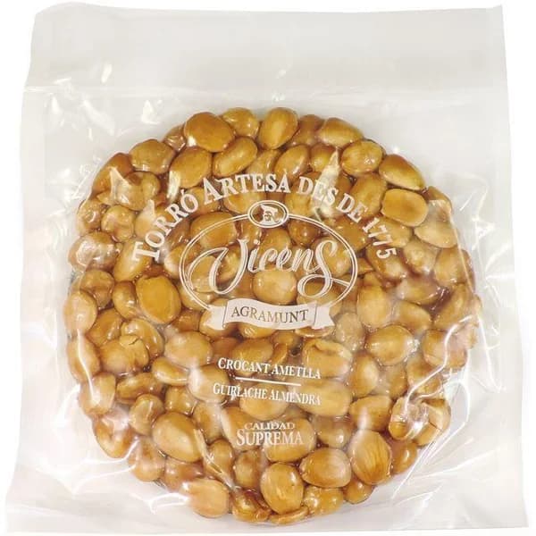 Torta de guirlache-almendra VICENS, tableta 200 g - 1 ud - Imagen del producto en Findit