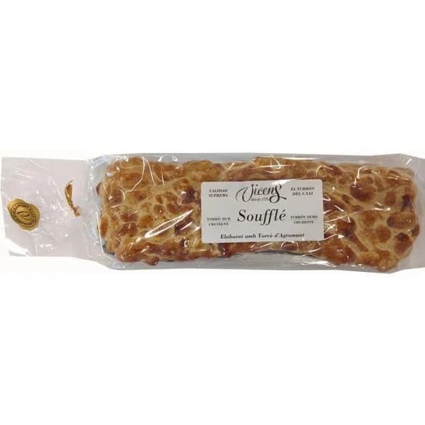 Turrón souffle duro crujiente VICENS, tableta 300 g - 1 ud - Imagen del producto en Findit