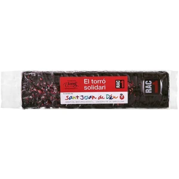 Turrón Rac 1 VICENS, tableta 300 g - 1 ud - Imagen del producto en Findit