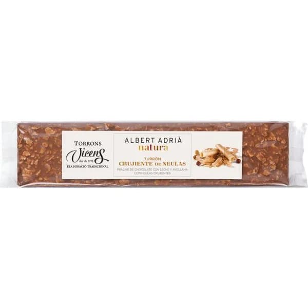 Turrón crujiente de neulas VICENS ADRIÁ NATURA, tableta 250 g - 1 ud - Imagen del producto en Findit