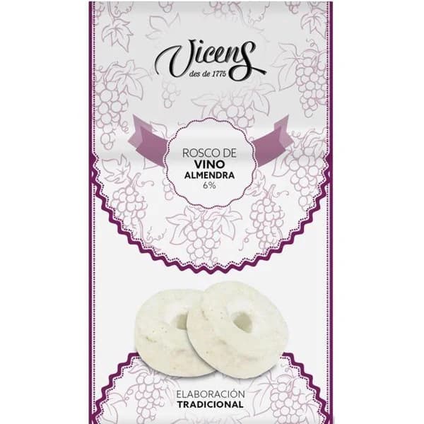 Rosco de vino y almendra 6% VICENS, bolsa 288 g - 1 ud - Imagen del producto en Findit