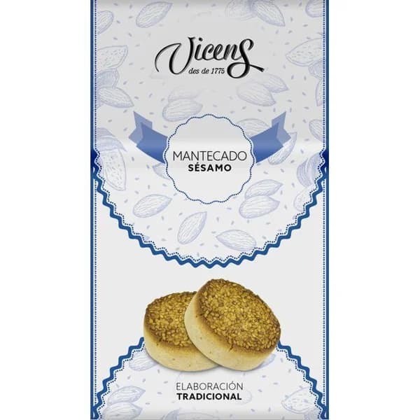 Mantecado de sésamo VICENS, bolsa 320 g - 1 ud - Imagen del producto en Findit