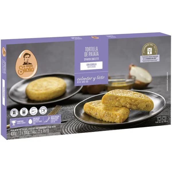 Tortilla de patata con cebolla COCINA DE SENÉN, pack 2x200 g - 1 ud - Imagen del producto en Findit